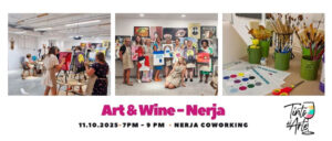 Read more about the article Art & Wine, at Nerja Co-Working, October 11th!